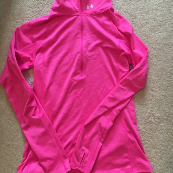 Under Armour Tops - Pink Small Fitted Under  Armour  sweatshirt